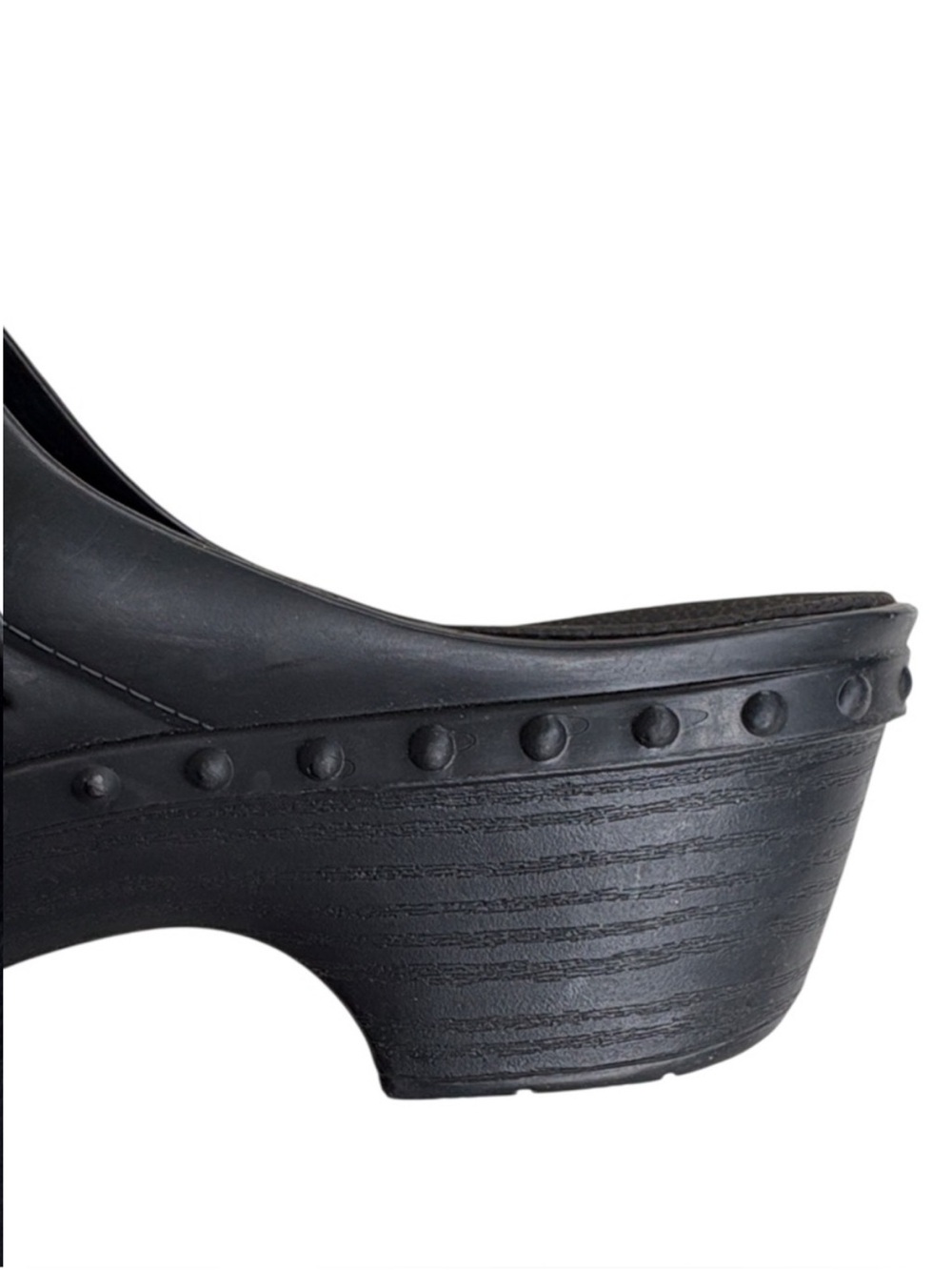 EUC Dansko Pippa Floral Laser Cut Molded Clogs Black Size 11.5 - 12 - Picture 5 of 10